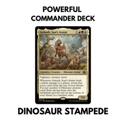 POWERFUL Gishath, Sun's Avatar MTG Commander EDH Deck - Dinosaur Stampede! - Image 1