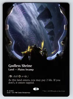 Godless Shrine (Borderless) - Edge of Eternities MTG Magic the Gathering - Image 1