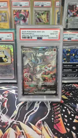 Reshiram EX SIR 166/086 White Flare - PSA 10 - Pokemon Cards - Image 1