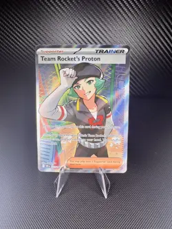 Team Rocket’s Proton 227/182 Destined Rivals Trainer Full Art Pokemon TCG MINT - Image 1