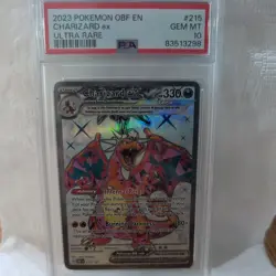 2023 POKEMON OBF EN-OBSIDIAN FLAMES ULTRA RARE #215 CHARIZARD EX PSA 10 - Image 1