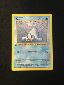 Seel 41/102 1st Edition - Pokemon Base Set 1st Edition (Shadowless) - Image 1