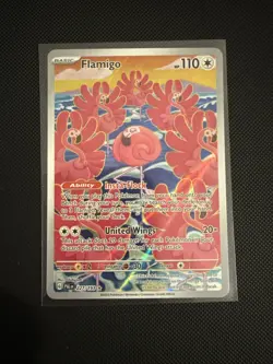 Pokemon TCG Flamigo 227/193 Illustration Rare Scarlet & Violet Paldea Evolved - Image 1