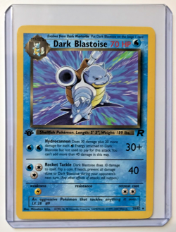 Pokemon Team Rocket 1st Ed Dark Blastoise 20/82 Star Rare NMM Unplayed WOTC 2000 - Image 2