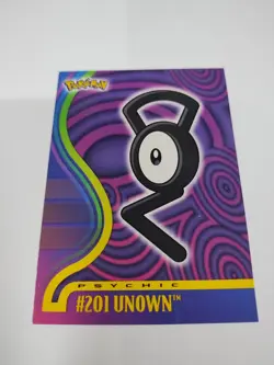 VERY RARE 2001 Topps POKEMON JOHTO #201 UNOWN - Image 1