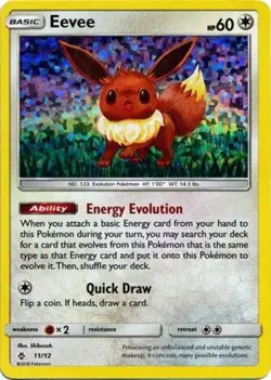 Eevee - 11/12 - McDonald's Promo 2018 PL/MP, English Pokemon McDonald's Promos - Image 1