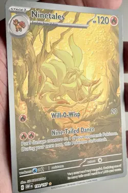 Pokemon TCG Ninetales 199/197 Scarlet Violet Obsidian Flames NM/MT Condition - Image 3