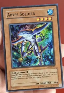 Yu-Gi-Oh! Abyss Soldier (CMC-EN001), SUPER RARE, NM - Image 1