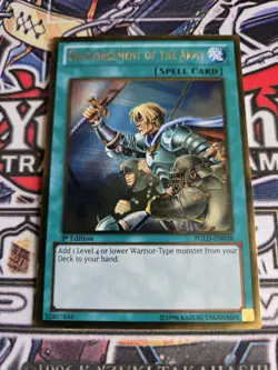 Reinforcement of the Army PGLD-EN058 Gold Rare 1st Edition Near Mint Yugioh - Image 1