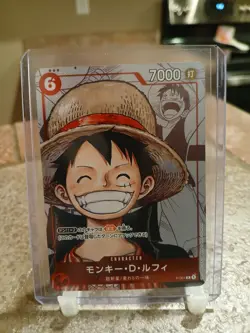 One Piece TCG Monkey D Luffy P-001 Parallel Japanese Promo 25th Anniversary - Image 1