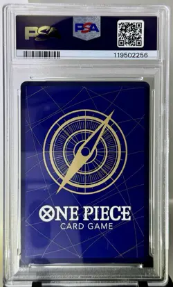 2025 One Piece OP11 Dracule Mihawk Release Event Winner #081 PSA 10 Promo - Image 2