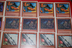 MTG 15x 4th edition red playsets chronicles goblins magic card lot LP - Image 4