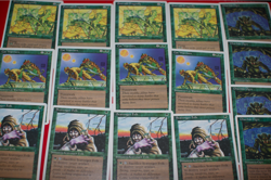 MTG 16x 4th edition chronicles playsets green magic card lot LP - Image 1