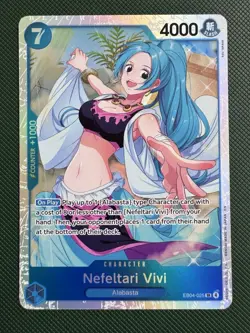 Nefeltari Vivi EB04-025 The Azure Sea's Seven Foil ONE piece TCG SR card - Image 1
