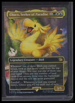 Choco, Seeker of Paradise (Borderless) (Chocobo Track Foil) - Image 1
