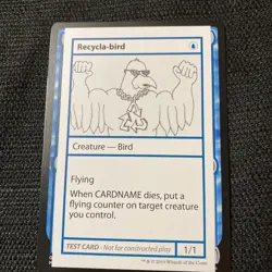 MTG Mystery Booster Convention Edition 2021 Playtest Recycla-bird Pack Fresh - Image 1