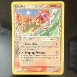 The Pokemon Company Kingler (Delta Species) 22/100 Crystal Guardians 80HP Rare - Image 1
