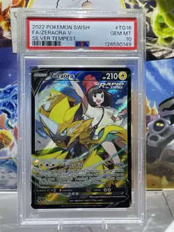 Pokemon TCG Zeraora v TG16/TG30 SWSH12 Silver Tempest Trainer Gallery - PSA 10 - Image 1