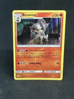 Pokemon TCG Arcanine Detective Pikachu 6/18 Holo Rare NEAR MINT/ MINT - Image 1