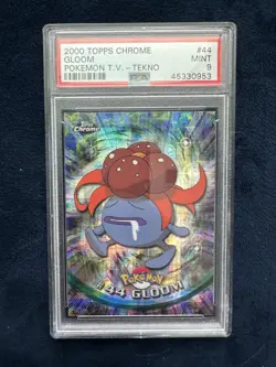 2000 Topps Chrome Series 1 Pokemon T.V. - Gloom #44 Tekno PSA 9 - Image 1