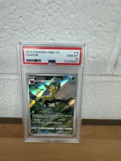 2025 POKEMON SIMPLIFIED CHINESE CBB2 C-GEM PACK VOL 2 #15 LEAFEON PSA 10 - Image 1