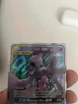 Pokemon Mewtwo & Mew GX 71/236 Full Art TAG TEAM Holo Ultra Rare Unified Minds - Image 1