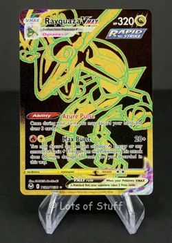 Rayquaza VMAX Secret Rare Trainer Gallery Silver Tempest Pokemon 2022 TG29/TG30 - Image 1