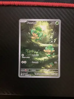 Pansage White Flare Illustration Rare 089/086 Pokemon TCG S&V 2025 NM - Image 1