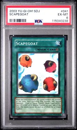 2003 Yu-Gi-Oh! Scapegoat Starter Deck: Joey SDJ Unlimited Super PSA 6 - Image 1