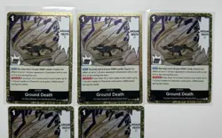 Lot Of 5 Card: Ground Death OP14-096 Rare One Piece The Azure Sea's Seven - Image 3