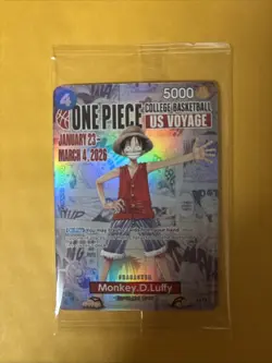 One Piece CCG Monkey.D.Luffy BVB x One Piece Match day ‘25 ST13-003 Gonzaga - Image 1