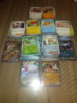 Pokemon 151 Bulk Lot - 450 + Pokemon Cards Non Holo 300+ Holo 100 + 4 Ex - Image 1