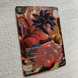SS4 Son Goku, Defender of Life Silver Foil Start Dragon Ball Super card game ccg - Image 1