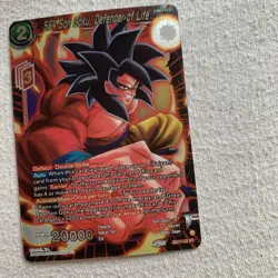 SS4 Son Goku, Defender of Life Silver Foil Start Dragon Ball Super card game ccg - Image 3