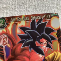SS4 Son Goku, Defender of Life Silver Foil Start Dragon Ball Super card game ccg - Image 5