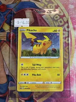 Pikachu SWSH039 Darkness Ablaze Black Star PROMO COSMOS HOLO card 2020 Pokemon - Image 1