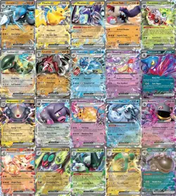 Pokemon Card Lot 100 TCG Cards, 15 Holos/Reverse/Rare&Guaranteed EX VMAX V GX - Image 1