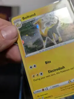 Boltund Cosmos Holo 076/202 SWSH Promo Card With HD Galaxy Swirl 🍥 Under Foot - Image 2