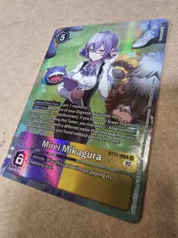 Digimon Card Game Dimensional Phase Mirei Mikagura BT11-094 Alt Art Near Mint - Image 1