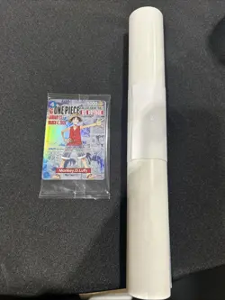 One Piece CCG Monkey D. Luffy College Basketball Promo Card Rutgers + Poster - Image 3
