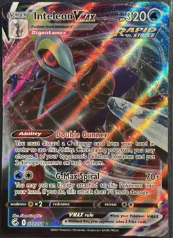 Inteleon VMAX 079/264 - Ultra Rare Fusion Strike Pokemon TCG - M/LP Card - Image 1