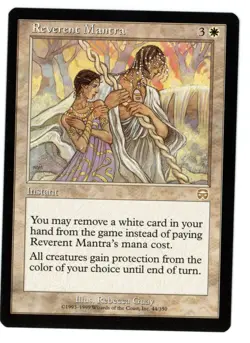 Reverent Mantra -- MTG (SP Quality) - Mercadian Masques - See scans!! - Image 1