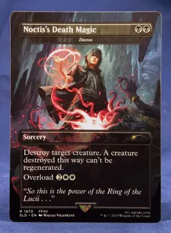 Noctis's Death Magic - Damn -MTG- Secret Lair Grimoire Final Fantasy SLD - NM - Image 1