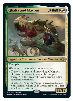 MTG - FOIL Promo Ghalta and Mavren - Rare - March of the Machine (MOM) - M/NM - Image 1