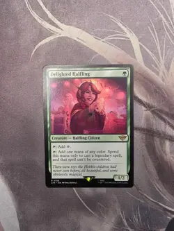 Delighted Halfling MTG Lord of the Rings LTR 0363 Expanded Art LP - Image 1