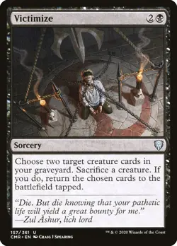 MTG Victimize - Commander Legends - Sorcery (NM-EX) - Image 1
