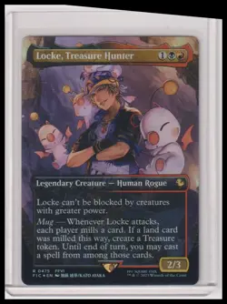 Locke, Treasure Hunter (Borderless) (Chocobo Track Foil) Commander: - Image 1