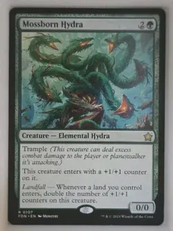 Mossborn Hydra - #106 Foundations (FDN) Rare NM Magic the Gathering MTG 2024 - Image 1