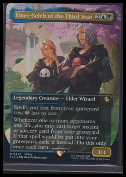 Emet-Selch of the Third Seat (Borderless) (Chocobo Track Foil) Commander: - Image 1