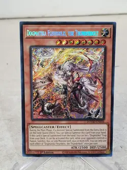 Dogmatika Fleurdelis, the Thunderbolt DOOD-EN026 Secret Rare 1st Edition Yugioh - Image 1